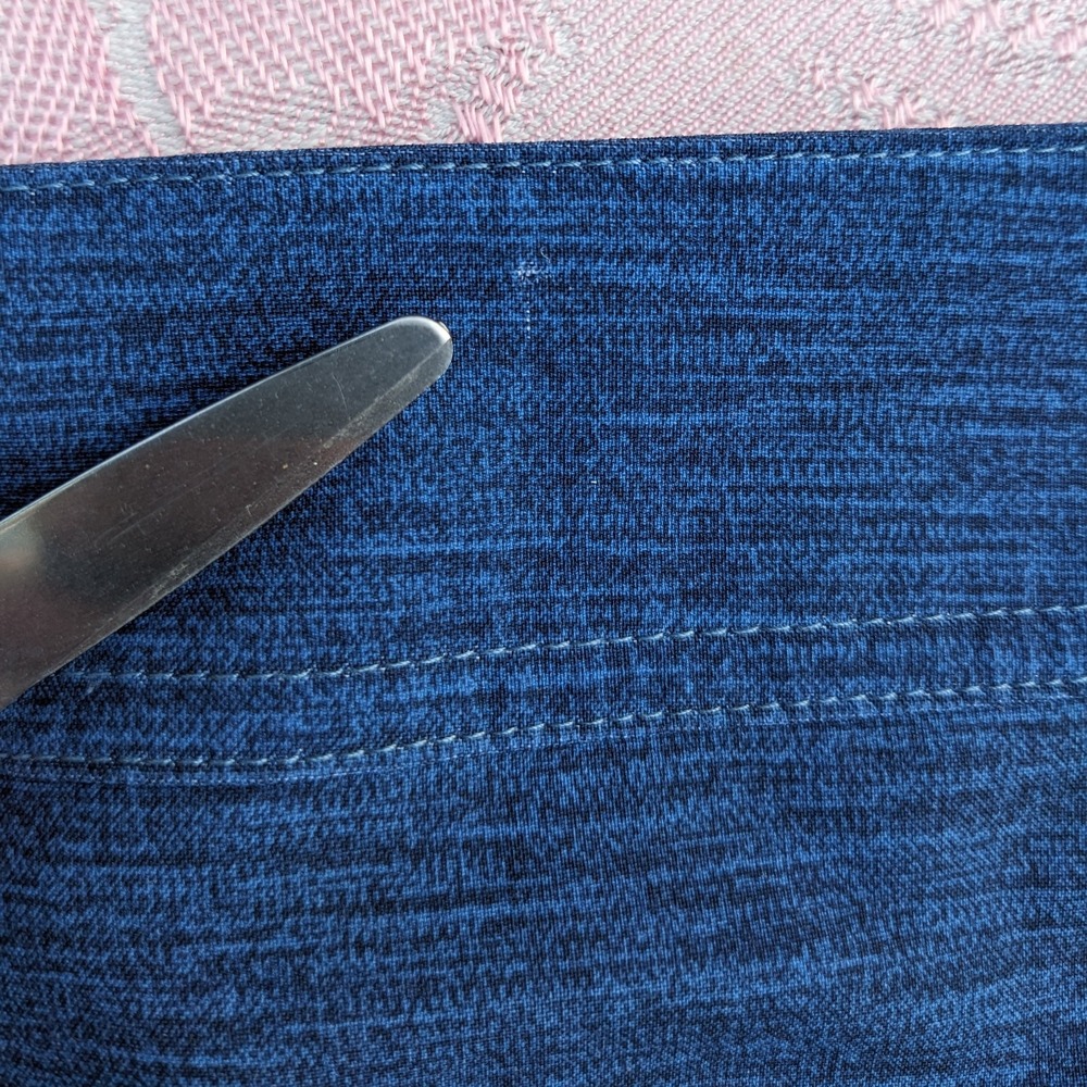 Ripskirt Hawaii Wrap Skirt M Solid Heather Blue Length 2 Travel Beach Quick Dry - Picture 11 of 12